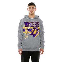 Los Angeles Lakers Injection Sport Classics Fleece Hoodie Heather Gray