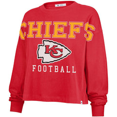 Kansas City Chiefs '47 Women's Outreach City Oversized Long Sleeve T-Shirt Red