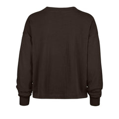 Cleveland Browns '47 Women's Outreach City Oversized Long Sleeve T-Shirt Brown