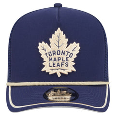 NHL Toronto Maple Leafs New Era Vintage Team Rope A-Frame 9FIFTY Snapback Hat - Blue