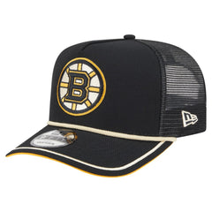 NHL Boston Bruins New Era Vintage Team Rope A-Frame 9FIFTY Snapback Hat - Black