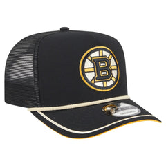NHL Boston Bruins New Era Vintage Team Rope A-Frame 9FIFTY Snapback Hat - Black