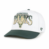 Milwaukee Bucks '47 Tribute Two-Tone Hitch Adjustable Hat White/Hunter Green