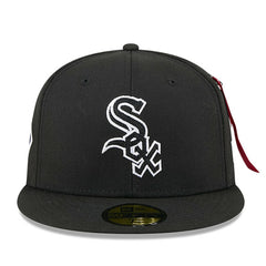 Chicago White Sox New Era x Alpha Industries 59FIFTY Fitted Hat - Black Hats