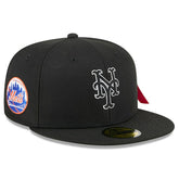 New York Mets New Era x Alpha Industries 59FIFTY Fitted Hat - Black Hats