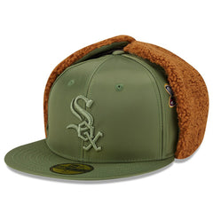 Chicago White Sox New Era x Alpha Industries Dog Ear 59FIFTY Fitted Hat - Olive Hats