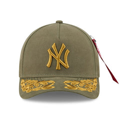 New York Yankees New Era x Alpha Industries A-Frame 9FORTY Adjustable Hat - Olive Hats
