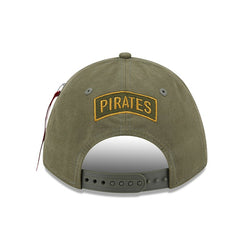 Pittsburgh Pirates New Era x Alpha Industries A-Frame 9FORTY Adjustable Hat - Olive Hats
