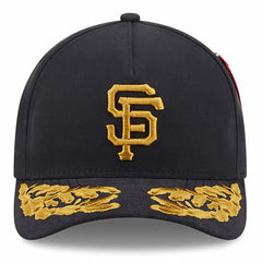 San Francisco Giants New Era x Alpha Industries A-Frame 9FORTY Adjustable Hat - Black Hats