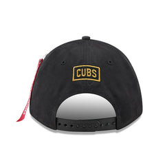 Chicago Cubs New Era x Alpha Industries A-Frame 9FORTY Adjustable Hat - Black Hats
