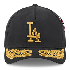 Los Angeles Dodgers New Era x Alpha Industries A-Frame 9FORTY Adjustable Hat - Black Hats