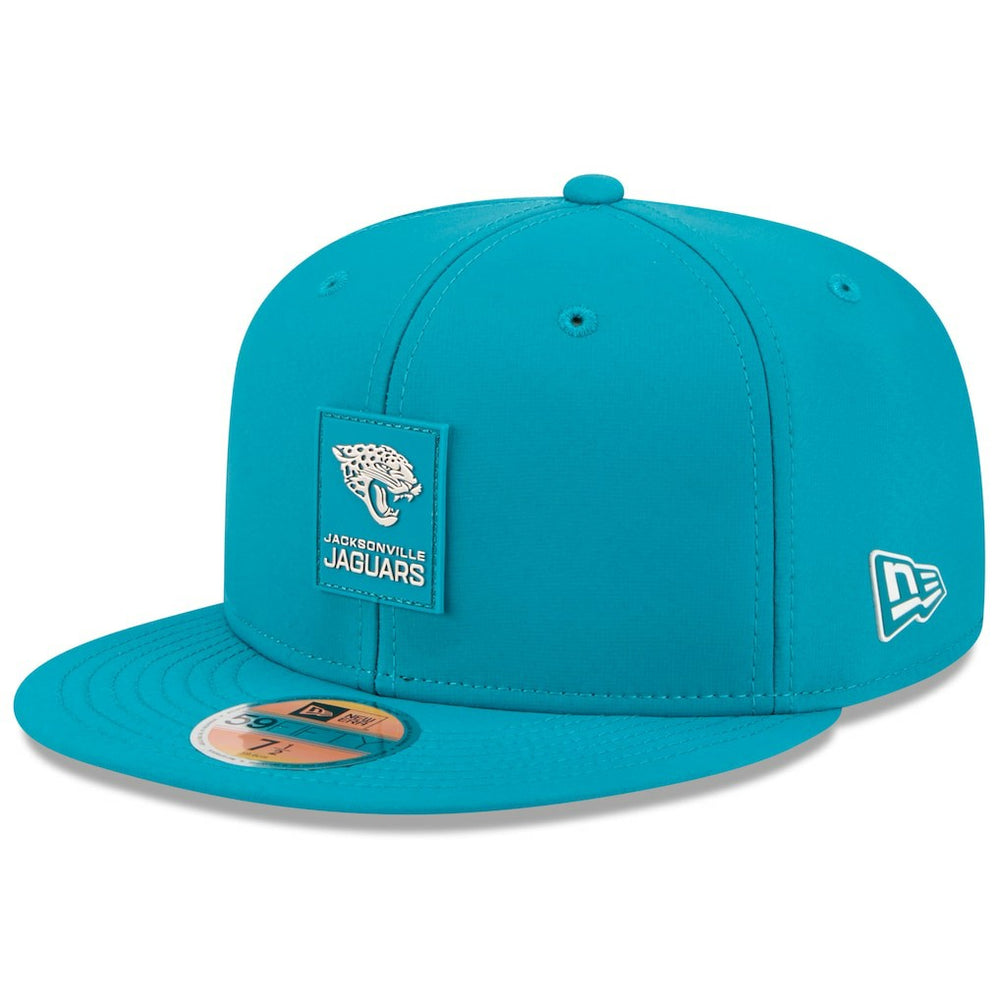 Jacksonville Jaguars New Era 2025 Sideline 59FIFTY Fitted Hat Teal