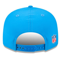 Detroit Lions New Era 2025 Sideline Split Panel 9FIFTY Snapback Hat Blue