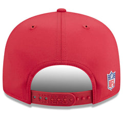 Kansas City Chiefs New Era 2025 Sideline Split Panel 9FIFTY Snapback Hat Red