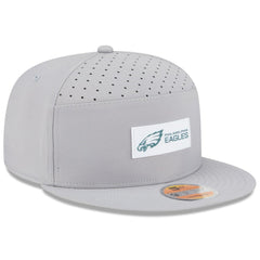 Philadelphia Eagles New Era 2025 Sideline Split Panel 9FIFTY Snapback Hat Gray