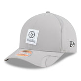Pittsburgh Steelers New Era 2025 Sideline M-Crown 9FORTY Adjustable Hat Gray