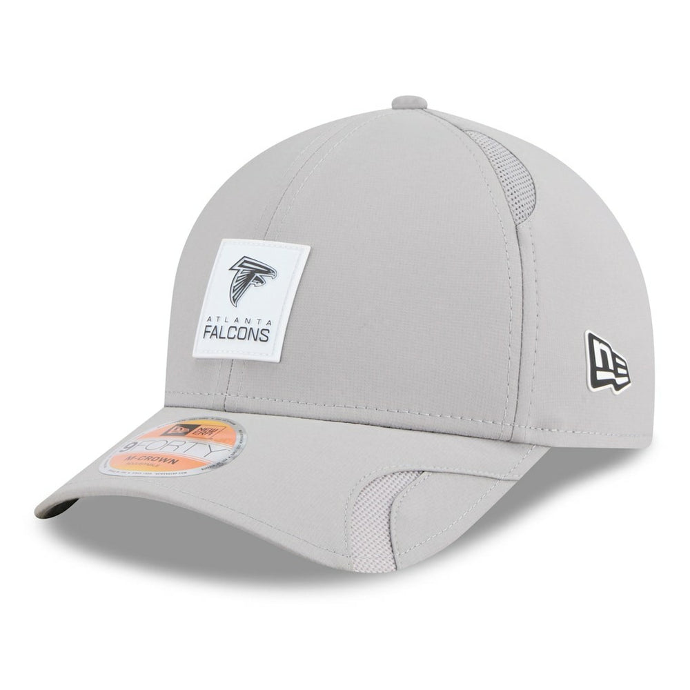 Atlanta Falcons New Era 2025 Sideline M-Crown 9FORTY Adjustable Hat Gray