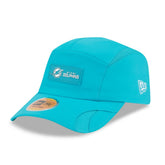 Miami Dolphins New Era 2025 Sideline Runner Adjustable Hat Aqua