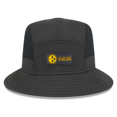 Pittsburgh Steelers New Era 2025 Sideline Bucket Hat Black
