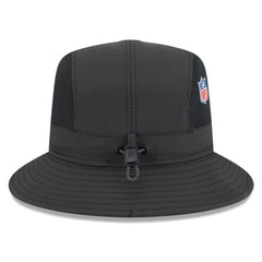 Pittsburgh Steelers New Era 2025 Sideline Bucket Hat Black