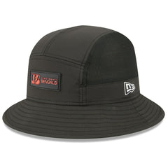 Cincinnati Bengals New Era 2025 Sideline Bucket Hat Black