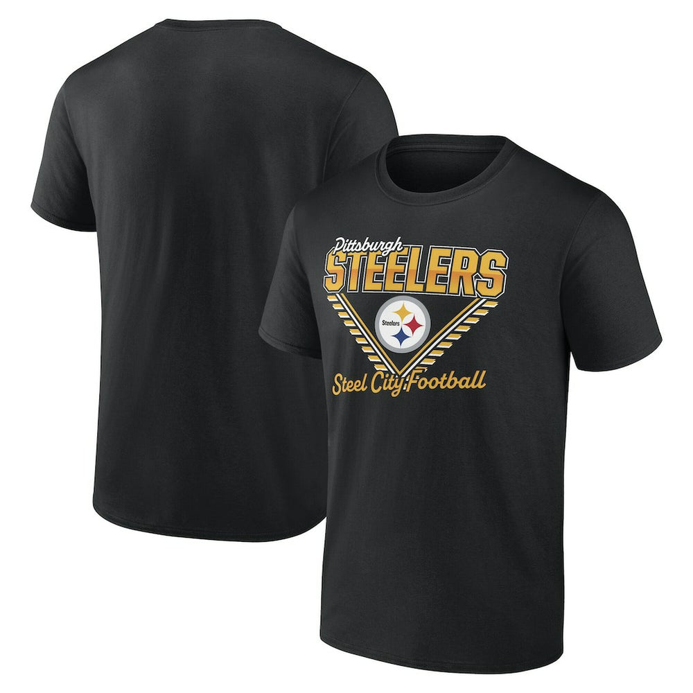 Pittsburgh Steelers Steel City Football T-Shirt Black