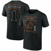 Devin Booker Phoenix Suns Ugly Sweater Name & Number T-Shirt Black