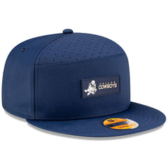 Dallas Cowboys New Era 2025 Sideline Throwback Split Panel 9FIFTY Snapback Hat Navy