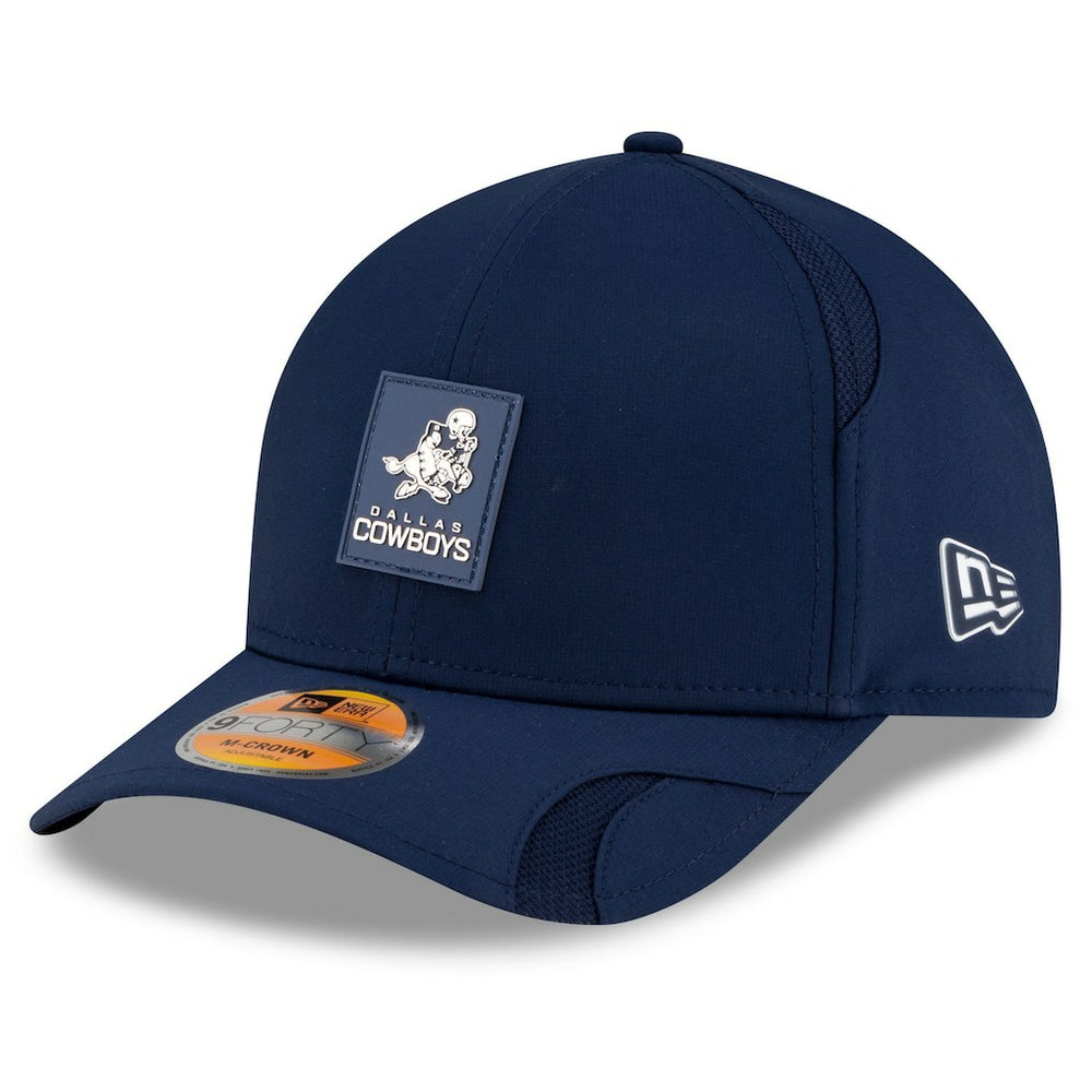 Dallas Cowboys New Era 2025 Sideline Throwback M-Crown 9FORTY Adjustable Hat Navy