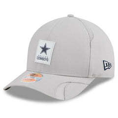 Dallas Cowboys New Era 2025 Sideline M-Crown 9FORTY Adjustable Hat Gray