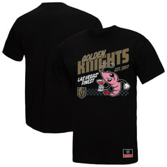 NHL Vegas Golden Knights Mitchell & Ness Local Food T-Shirt - Black