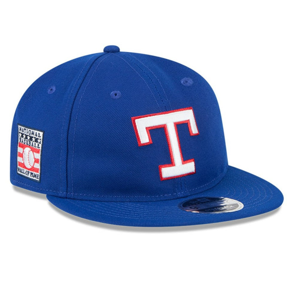 Texas Rangers New Era Baseball Hall of Fame Retro Crown 9FIFTY Adjustable Hat - Royal Hats