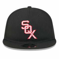 Chicago White Sox New Era Baseball Hall of Fame Retro Crown 9FIFTY Adjustable Hat - Black Hats