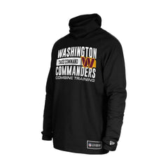 Washington Commanders New Era Functional Fandom Balaclava Helmet Stripe Tri-Blend Hoodie Black