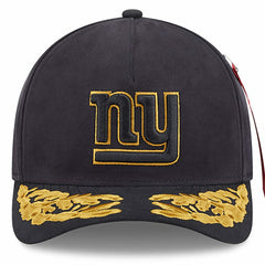 New York Giants New Era x Alpha Industries A-Frame 9FORTY Adjustable Hat Black