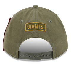 New York Giants New Era x Alpha Industries A-Frame 9FORTY Adjustable Hat Olive