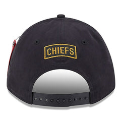 Kansas City Chiefs New Era x Alpha Industries A-Frame 9FORTY Adjustable Hat Black
