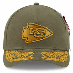 Kansas City Chiefs New Era x Alpha Industries A-Frame 9FORTY Adjustable Hat Olive