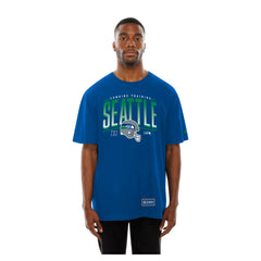 Seattle Seahawks New Era Combine Authentic Training Throwback T-Shirt College Navy