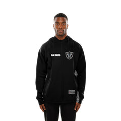 Las Vegas Raiders New Era Combine Authentic Raglan Scuba Full-Zip Hoodie Black
