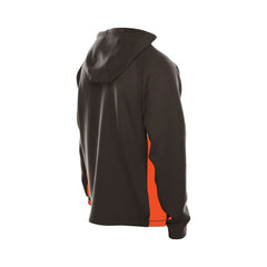 Cleveland Browns New Era Combine Authentic Raglan Scuba Full-Zip Hoodie Brown