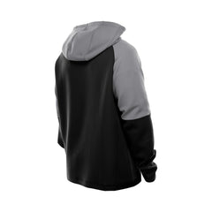 Las Vegas Raiders New Era Combine Authentic Color Block Raglan Pullover Hoodie Black