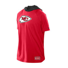 Kansas City Chiefs New Era Combine Authentic Hooded Raglan Short-Sleeve T-Shirt Red