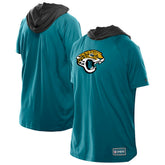 Jacksonville Jaguars New Era Combine Authentic Hooded Raglan Short-Sleeve T-Shirt Teal