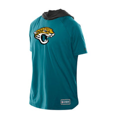 Jacksonville Jaguars New Era Combine Authentic Hooded Raglan Short-Sleeve T-Shirt Teal