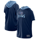 Tennessee Titans New Era Combine Authentic Hooded Raglan Short-Sleeve T-Shirt Navy