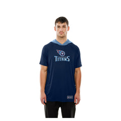 Tennessee Titans New Era Combine Authentic Hooded Raglan Short-Sleeve T-Shirt Navy