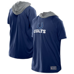 Indianapolis Colts New Era Combine Authentic Hooded Raglan Short-Sleeve T-Shirt Royal