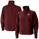 NHL Colorado Avalanche Columbia Women's Wickhams Hills Raglan Omni-Wick Half-Zip Pullover - Maroon