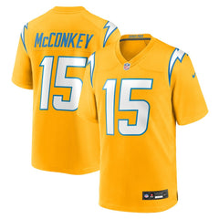 NFL Ladd McConkey Los Angeles Chargers Alternate Charger Power Game Player Jersey - Gold